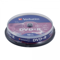  DVD+R() VERBATIM 4,7Gb 16x 10. Cake Box 43498 (/-4986)