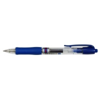 Ручка гелевая CROWN AJ-5000R 0,7мм. Автомат. рез. манж. синий
