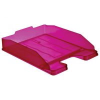 Лоток горизонтальный для бумаг СТАММ "Эксперт", тонированный фиолетовый (слива), ЛТ208
