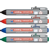 Набор маркеров для досок EDDING retract 12 4шт.уп 1,5-3 мм.,