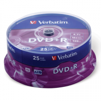  DVD+R() VERBATIM 4,7Gb 16x 25 Cake Box 43500 (/-5006)