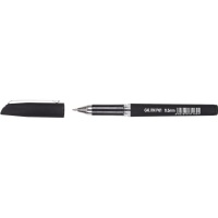Ручка гелевая G-9800 черный,0,5мм нубук. корпус, метал. клип