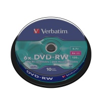   Verbatim DVD-RW 4,7Gb 4 B/10 43552