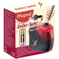 Точилка MAPED Turbo Twist 1 отв., с конт.,элек.,раб. на бат.026031