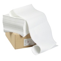 Перфорированная бумага 240мм (1-сл. , шаг12, бел. 100%, ОП,  Стандарт) 2000л/уп