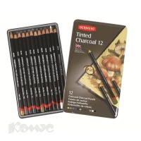   .Derwent Tinted Charcoal 12 .. D-2301690