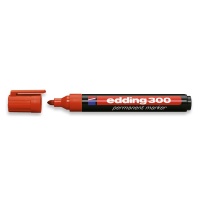 Маркер перманентный EDDING E-300/2 красный 1,5-3мм кругл. наконеч.
