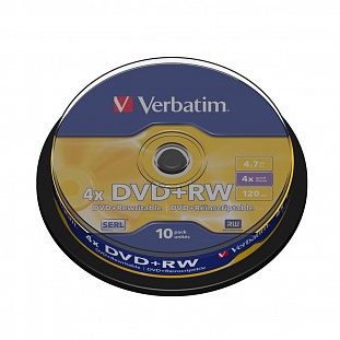   Verbatim DVD+RW 4,7GB 4 CB/10 43488