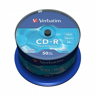   Verbatim CD-R 700Mb 52x Cake/50 43351 Extra Protect