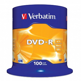   Verbatim DVD-R 4,7GB 16 CB/100 43549